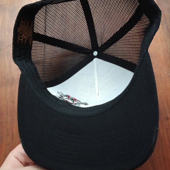 Yupoong The Classics Black Hat Cap - Adjustable Back Snap - Picture 4 of 5